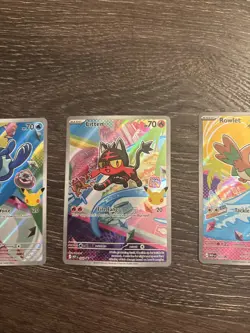 Pokemon First Partner Illustration Collection 3 card gen 7 Alola Set NM - Image 4