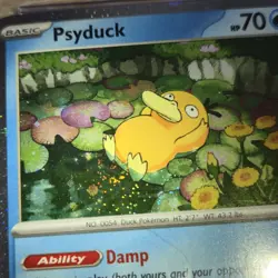 CGC 9 FART WHOLE SWIRL 🌀💫 Psyduck MEP 007 Mega Cosmos Holo Promo Pokemon Card - Image 2