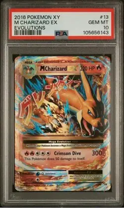 Pokemon TCG Charizard 2-Card Lot - PSA 10 M Charizard EX #13 XY Evolutions - Image 2