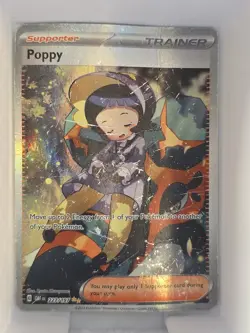 Pokemon Poppy SIR 227/197 SV03: Obsidian Flames Full Art Holo Ultra Rare Card - Image 1