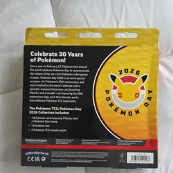 Pokemon TCG 30th Anniversary Special Edition Box Pikachu Foil Card Booster Packs - Image 2