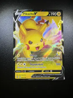 Pokemon Pikachu V 043/185 Vivid Voltage- Ultra Rare Full Art Card - Image 1
