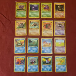 Pokemon TCG Fossil Set Wizards 1999 1st Edition non-holo Lot 15 Cards English - Image 1