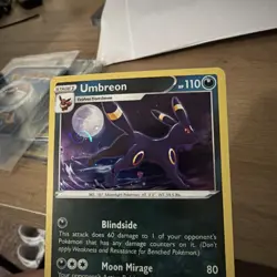 Pokemon TCG Umbreon SWSH129 Holo Black Star Promo Card - Image 1