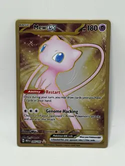 2023 Pokemon Mew ex Full Art 151 Gold Metal Card 205/165 - Image 1