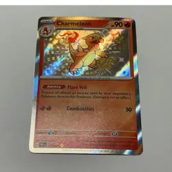 Pokemon Charmeleon 110/091 SV: Paldean Fates Shiny Rare Holo Card English - Image 1
