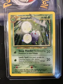 Jumpluff 7/111 Neo Genesis Holo Rare WotC 2000 Vintage Pokemon Card damaged - Image 1