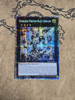 Yugioh Starliege Photon Blast Dragon MP25-EN034 1st Edition Starlight Rare NM - Image 1