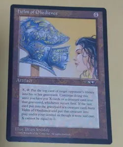 MTG Helm of Obedience Alliance English Card Used - Image 1