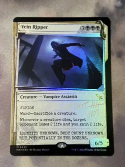 MTG Vein Ripper Foil MKM Showcase English Version Invisible Ink Card - Image 1