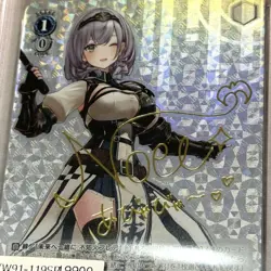 Hololive Noel Shirogane SP PSA10 Signed Card Weiss Schwarz Rare Collectible - Image 1