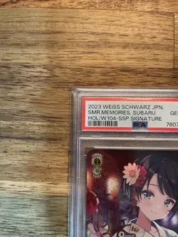 Hololive Subaru Ozora PSA10 Signed Card Weiss Schwarz Summer Memory SSP Rare - Image 3