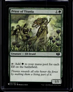 MTG Priest of Titania - Planeswalker Symbol Reprints #1299 - Image 1