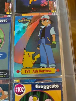 1999 Topps Pokemon Ash Ketchum FOIL Series 1 TV holographic - Image 1