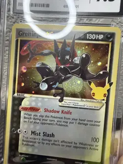 Pokemon Greninja Gold Star Celebrations Promo SWSH144 CGC 9.5 Throwing Swirl - Image 4