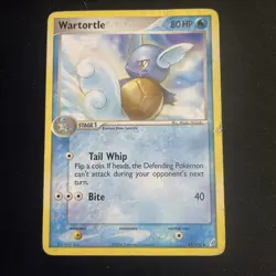 Pokemon TCG 43/100 Wartortle Crystal Guardians Uncommon 2006 - Image 1