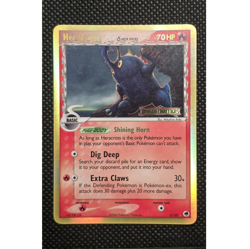Pokemon Heracross Delta Species 3/101 EX Dragon Frontiers Reverse Holo NM - Image 1