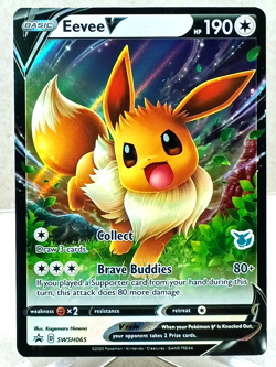 Eevee V SWSH065 (Eevee Stamped) Promo Battle Academy 2022 Pokemon TCG NM - Image 1