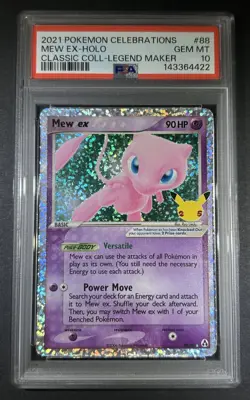 2021 Pokemon SWSH Celebrations Mew ex Classic #88/92 PSA 10 GEM MINT - Image 1