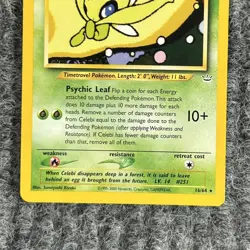 Vintage Pokemon TCG Neo Revelation Celebi 16/64 Regular LV.14 NM - Image 4