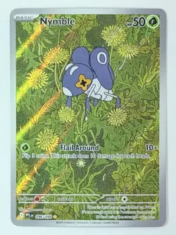 Pokemon Nymble 096/094 Illustration Rare Holo – Phantasmal Flames – NM+ - Image 1