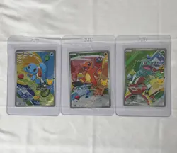 Pokemon First Partner Illustration Collection Series 1 Kanto Gen 1 Starters Set - Image 1