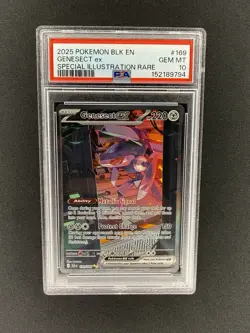 Pokemon Genesect ex 169/086 Black Bolt Special Illustration Rare Holo PSA 10 En… - Image 1