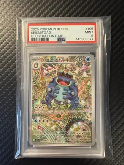 Pokemon Seismitoad 105/086 Black Bolt Illustration Rare PSA 9 - Image 1