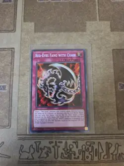 YUGIOH RED-EYES FANG WITH CHAIN LDS1-EN021 SECRET LIMITED ED NM - Image 1