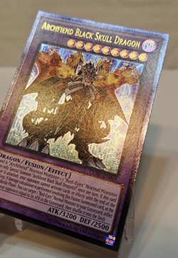 Ultimate Rare Archfiend Black Skull Dragon CORE-EN048 Unlimited Yugioh 1064 - Image 3
