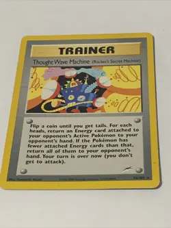 Thought Wave Machine Trainer Neo Destiny Rare Pokemon Card Low Print - Image 2