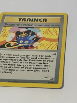 Thought Wave Machine Trainer Neo Destiny Rare Pokemon Card Low Print - Image 4