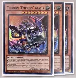 Yu-Gi-Oh Trading Cards x3 Therion "Empress" Alasia Common ( 1st Edition) - Image 1