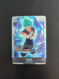 Vegito FB02-139 Secret Rare Foil Dragon Ball Super Card Game Blazing Aura - Image 1