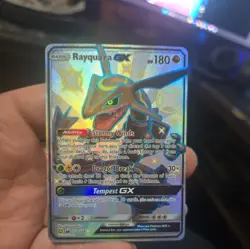 2019 Pokemon Rayquaza GX Celestial Storm Holo Card 177a/168 Promo Ultra Rare - Image 1