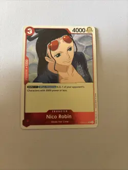 Nico Robin OP01:017 Romance Dawn - Rare PRE ERRATA One Piece Card - Image 1