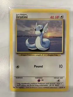 Dratini 26/97 Dragon Regular Uncommon 50 HP Basic English Pokemon TCG Card - Image 1