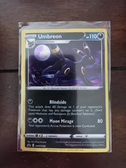 Pokemon TCG Umbreon SWSH129 Holo Black Star Promo Card MINT - Image 1