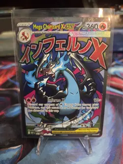 Mega Charizard X EX Holo Promo Pokemon TCG Card 023 Me: Mega Evolution - Image 1