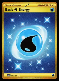 Basic Water Energy 279/193 Hyper Rare Paldea Evolved Pokemon Card - Image 1