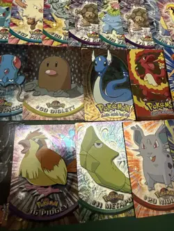 Topps TV Animation Edition Pokemon Card Lot Of 100+ - MP/HP/Damaged - As Is - Image 4