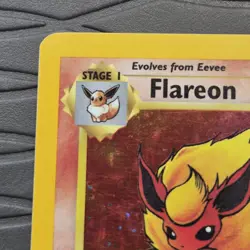 Flareon 3/64 Unlimited Holo Rare Jungle Pokemon Card MP/HP - Image 4