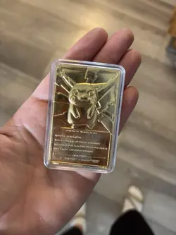 1999 Pokemon Limited Edition 23k Gold Plated PIKACHU Card #25 Nintendo - Image 1