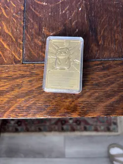 1999 Pokemon Limited Edition 23k Gold Plated PIKACHU Card #25 Nintendo - Image 3