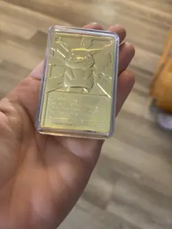 1999 Pokemon Limited Edition 23k Gold Plated PIKACHU Card #25 Nintendo - Image 5