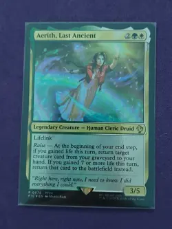 Aerith, Last Ancient (Surge Foil) #76 (NM) Final Fantasy FIC Magic MTG - Image 1