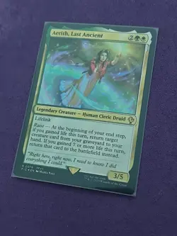 Aerith, Last Ancient (Surge Foil) #76 (NM) Final Fantasy FIC Magic MTG - Image 2