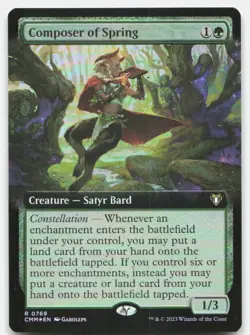 Composer of Spring (Extended Art) 769 Magic: The Gathering Foil NM - Image 1