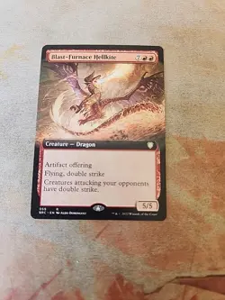 Blast-Furnace Hellkite Extended Art Commander The Brother's War MTG NM - Image 1
