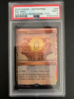2016 MAGIC THE GATHERING KALADESH INVENTIONS FOIL #24 SOL RING PSA 9 - Image 1